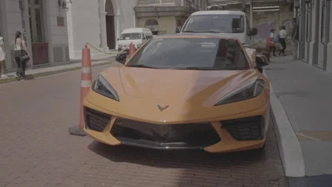 An expensive, luxury car in Panama Stock-Footage 343744338