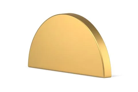 Expensive metallic golden diagonal placed semicircle stage decorative podium  Illustrazione stock