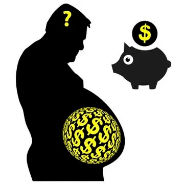 Expensive Obesity Stock Illustration