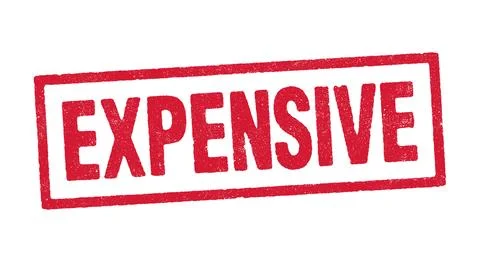 Expensive red ink stamp Stock-Illustration