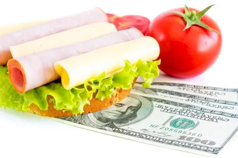 Expensive sandwich Stock Photos
