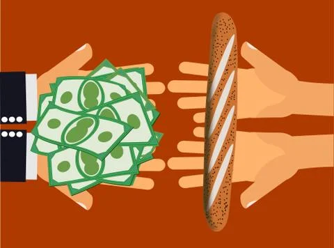 Expensive - Unfair Exchange Stock Illustration