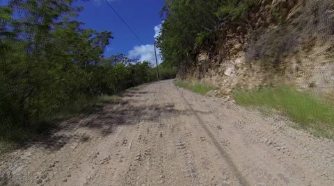 Experiance the winding roads of the USVI Stock Footage 42059201