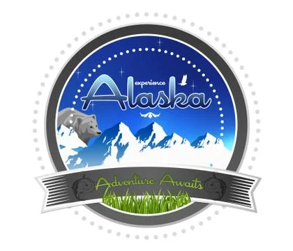Experience alaska Stock Illustration