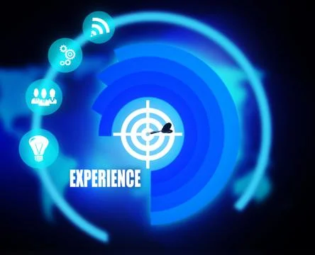 Experience background, Innovation with ideas and concepts,business Stock Illustration