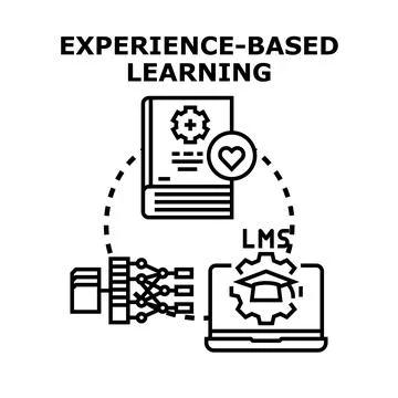 Experience based learning system integrating digital education data Illustrazione stock