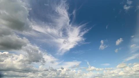 Experience the Beautiful Cloudy Sky adorned with Dynamic Weather Patterns that c Stock Photos