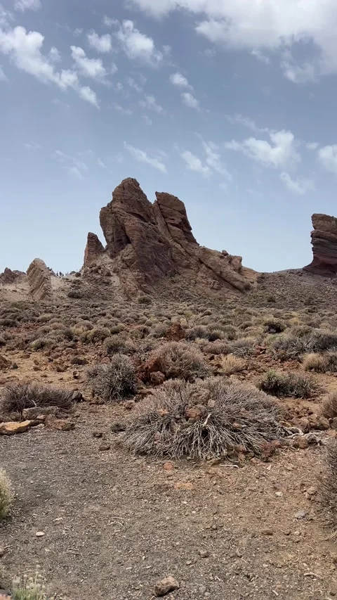 Experience the breathtaking and captivating desert rock formations within a Stock Footage 318720794