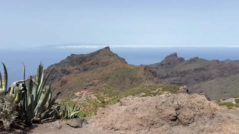 Experience a breathtaking and stunning Mountain View that overlooks a beautiful Stock Footage 317074011