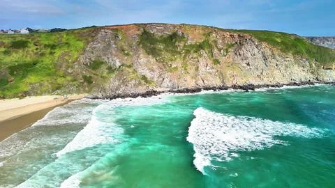 Experience the breathtaking beauty of ocean cliffs alongside the stunning Stock Photos