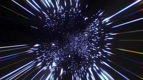 Experience a breathtaking voyage through a shimmering tunnel Stock Footage 304907958