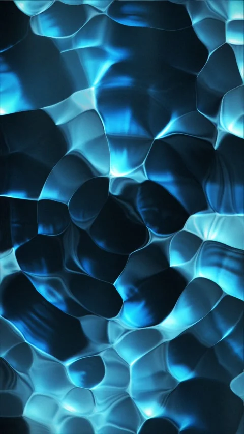 Experience captivating abstract movement with fluid blue shapes Stock Footage 314778503
