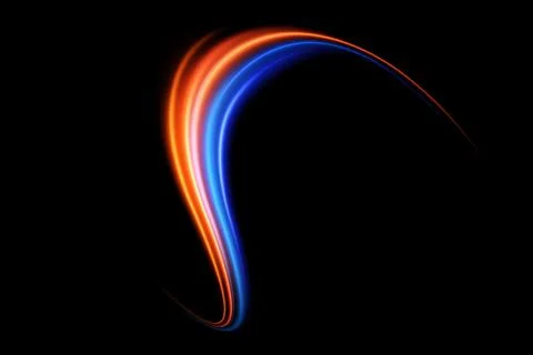 Experience the captivating beauty of dynamic light waves presented in stunning Stock-Illustration