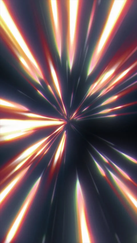 Experience a captivating blend of colorful light rays and abstract animation Stock Footage 315097424