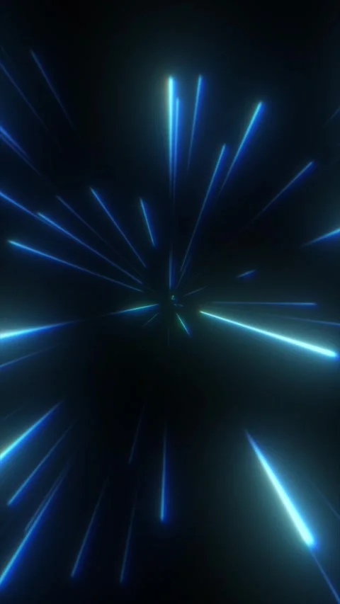 Experience a captivating display of blue light beams Stock Footage 311340393