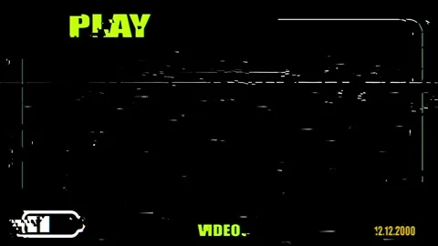 Experience the captivating interplay of digital glitches and retro gaming Stock Footage 292687187