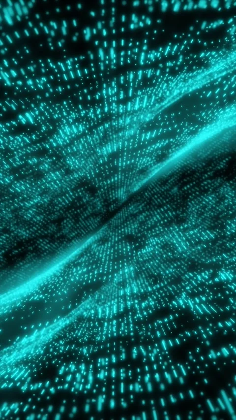 Experience a captivating journey through a dynamic digital landscape Stock Footage 312869855