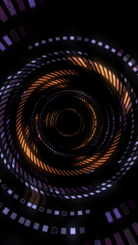 Experience a captivating spiral of colors and shapes Stock Footage 312119448