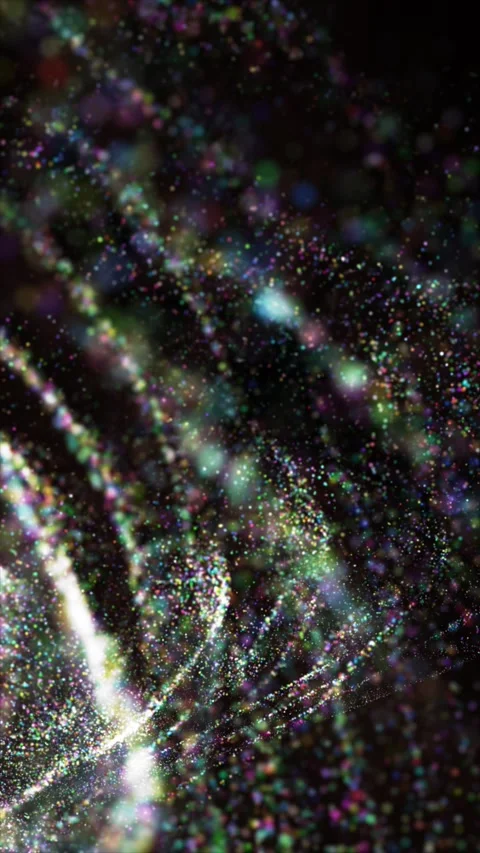 Experience captivating swirling colorful patterns in a dark background Stock Footage 314896548