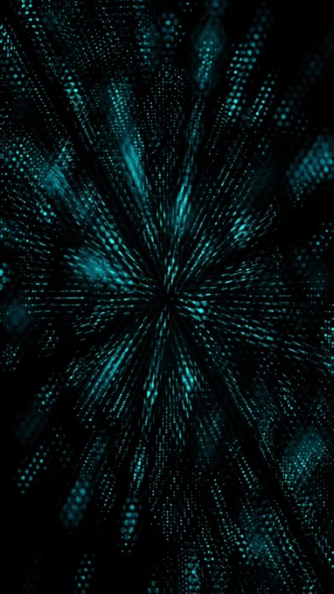 Experience a captivating swirling pattern of blue lights Stock Footage 314555267