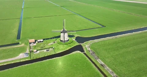 Experience the charm of the Netherlands from above with this breathtaking Stock Footage 237709795