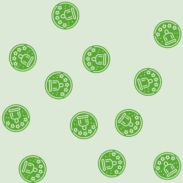 Experience customer testimonial glyph seamless pattern Stock Illustration