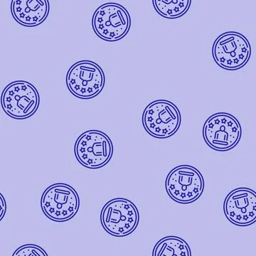 Experience customer testimonial line seamless pattern Stock Illustration