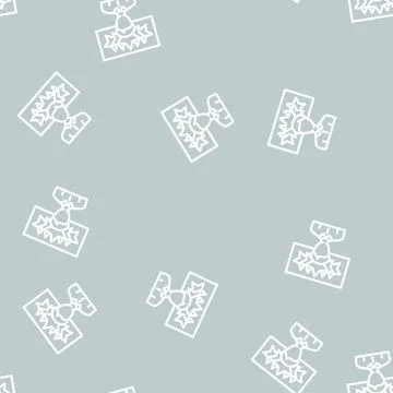 Experience customer testimonial line vector seamless pattern Stock Illustration