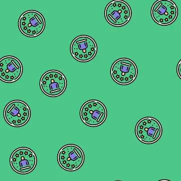 Experience customer testimonial vector seamless pattern Stock Illustration