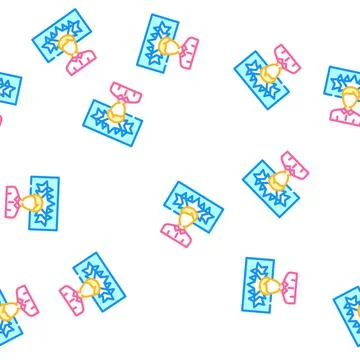 Experience customer testimonial vector seamless pattern Stock Illustration