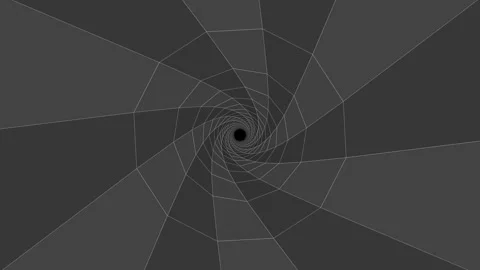 Experience a deep tunnel with interlocking shapes and dark tones Stock Footage 337926508