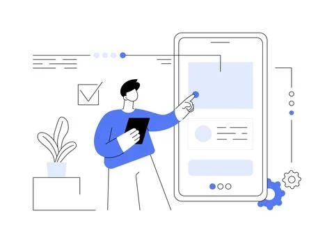 Experience design abstract concept vector illustration. Illustrazione stock