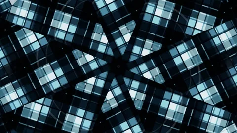 Experience the dynamic motion of this intricate digital pattern, creating a.. Stock Footage 329099148