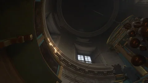 Experience Elegant Interior Architecture with a stylish Circular Design Vidéo 303816976