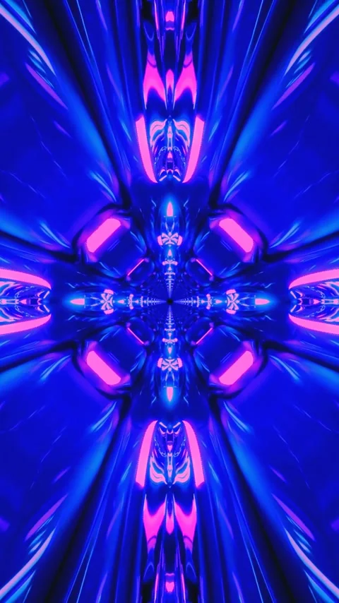Experience an endless tunnel video vj loop screensaver with vibrant colors .. Stock Footage 321572024