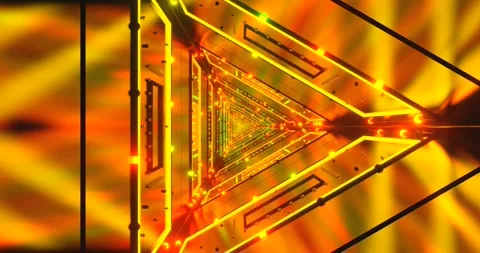 Experience a hypnotic tunnel filled with vibrant colors and dynamic lights .. Stock Footage 318606370