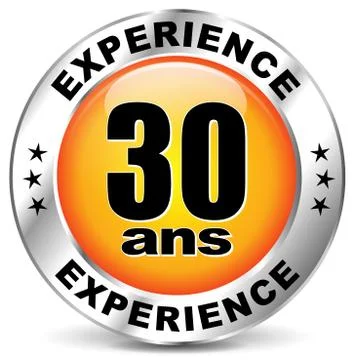 Experience label icon Stock Illustration