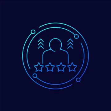 Experience line icon for web and apps Stockillustratie