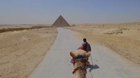 Experience the magic of Pyramid of Giza in Egypt in this captivating video. Stock Footage 272671998