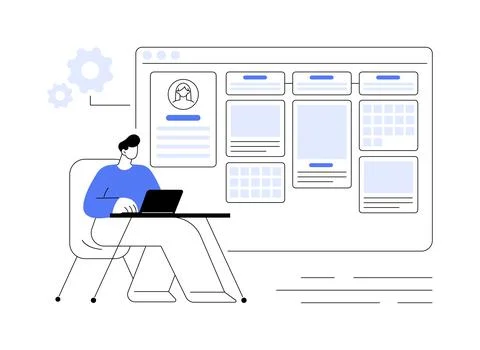 Experience maps isolated cartoon vector illustrations. Illustrazione stock