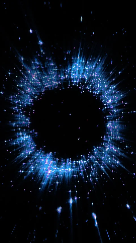 Experience a mesmerizing animation featuring swirling blue particles Stock Footage 315778911