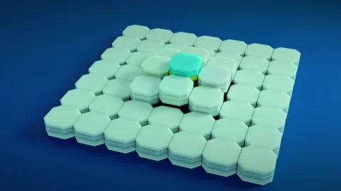 Experience a mesmerizing display of geometric patterns for music visuals Stock Footage 293289920