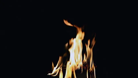 Experience the mesmerizing Flames Dancing in Darkness with stunning and Stock Footage 295888944