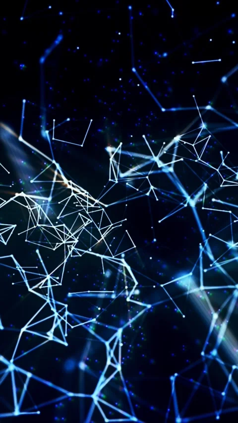 Experience mesmerizing motion as glowing shapes and lines Stock Footage 314778500