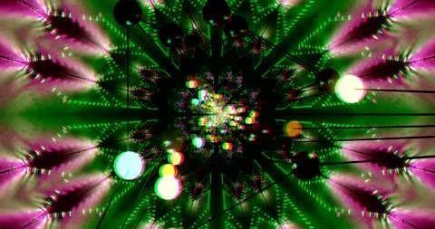 Experience mesmerizing tunnel video loop with vibrant colors and Stock Footage 317963796