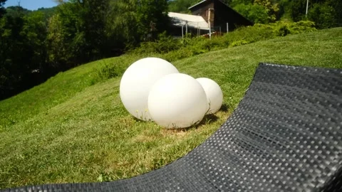 Experience the Modern Outdoor Lounge that features beautiful Decorative Light Stock Footage 313987012