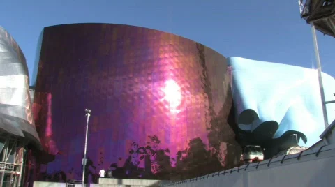 Experience Music Project Seattle Stock Footage 276325