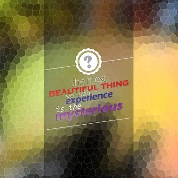 Experience the mysterious 스톡 일러스트