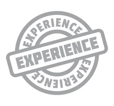 Experience rubber stamp Stock Illustration