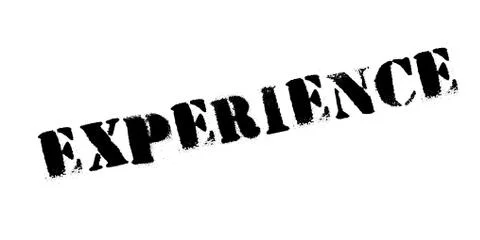 Experience rubber stamp Stockillustratie